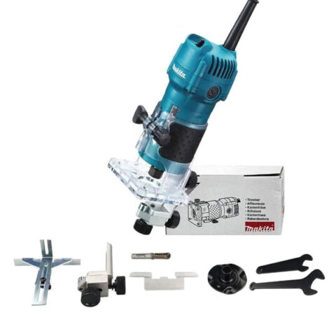 Máy phay cạnh makita 3709 cùng các phụ kiện đi kèm